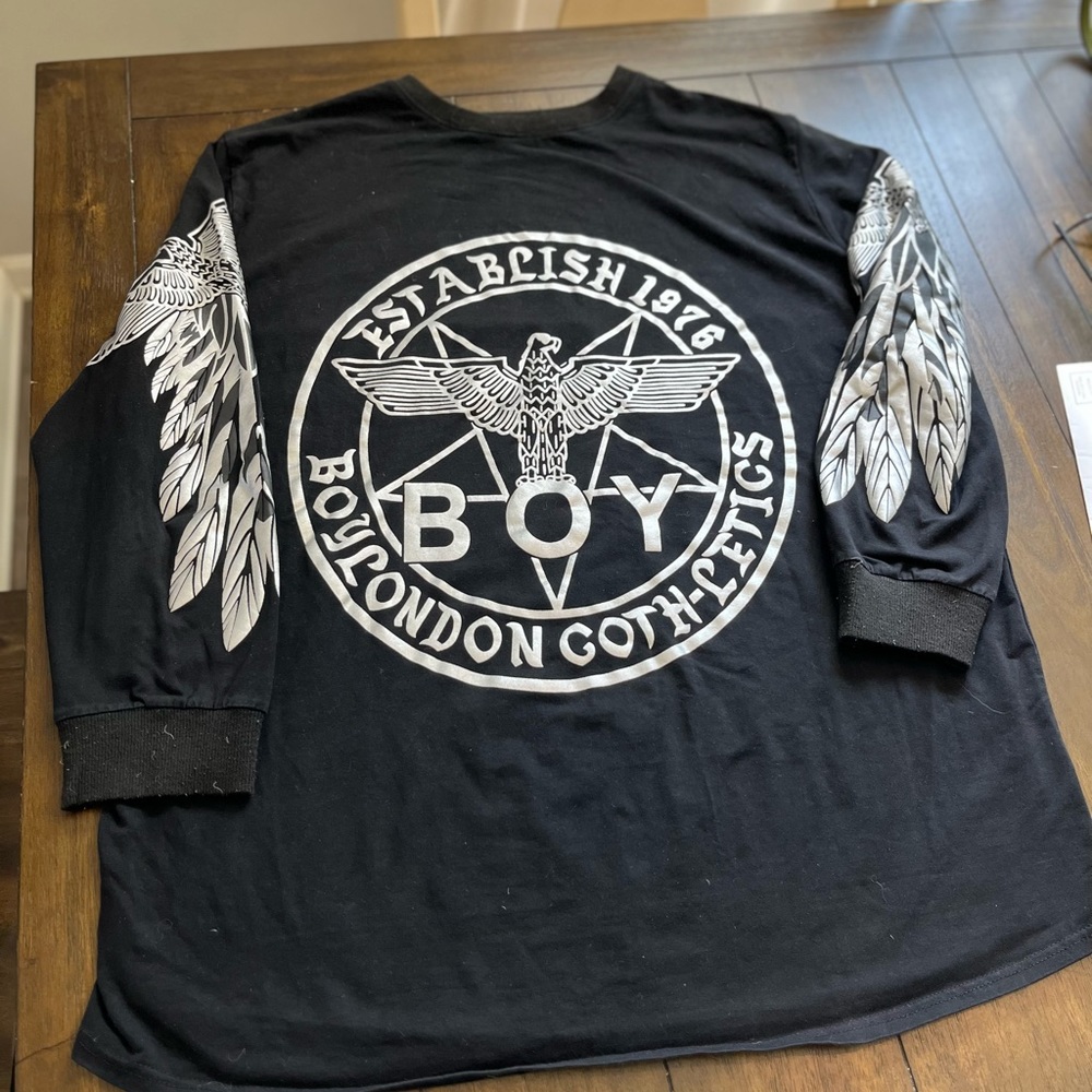 Boy London Goth-letics silver and black size XXL